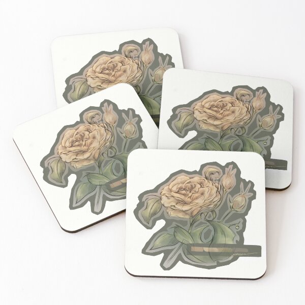 Item preview, Peachy yellow roses (digital art). designed and sold by mossysarts.