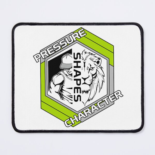 Item preview, Pressure Shapes Character Lion Strength Christian Gym designed and sold by Bezuiden.