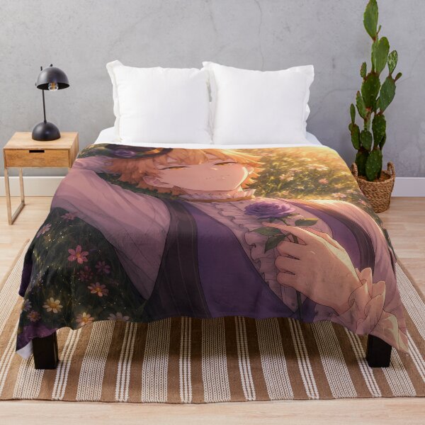 Item preview, Zenitsu Agatsuma Demon Slayer Peaceful Sunset Flowerfield designed and sold by mildaclairmo.