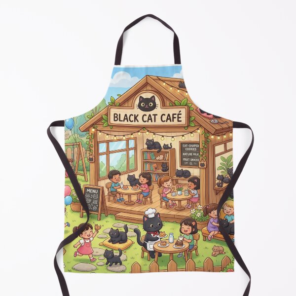Item preview, Cute Ghost Black Cat Cafe designed and sold by Softie Sticker Studio.