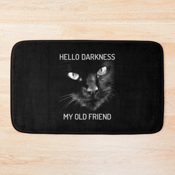 Item preview, Hello Darkness My Old Friend Cat - V2 Short Whiskers designed and sold by GritFX.