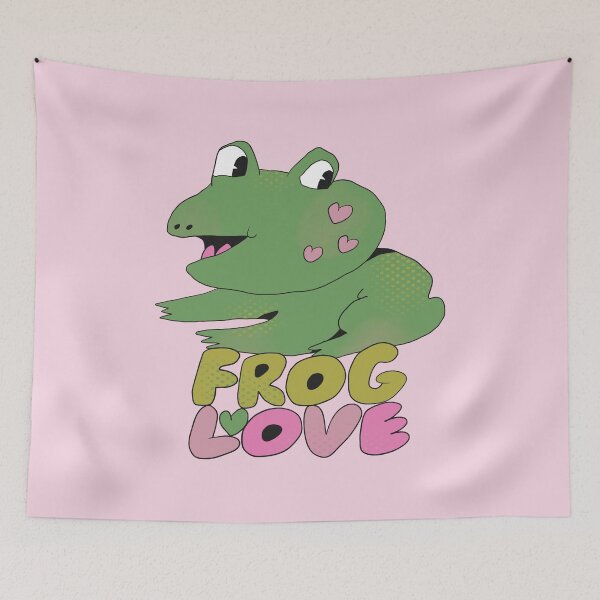 Item preview, Frog Love (Purple) designed and sold by yellowflowerhut.