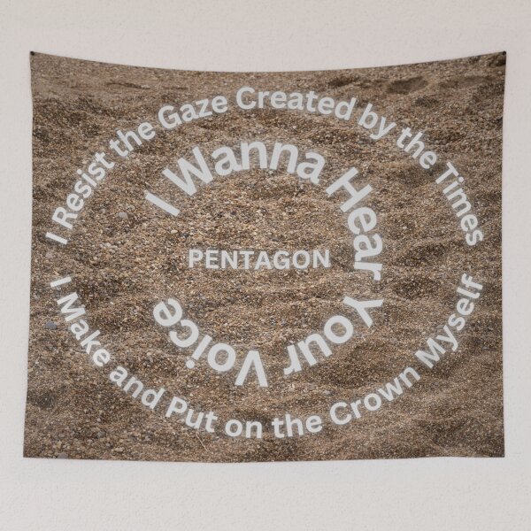 Item preview, Basquiat (Pentagon) designed and sold by The Rose Garden.