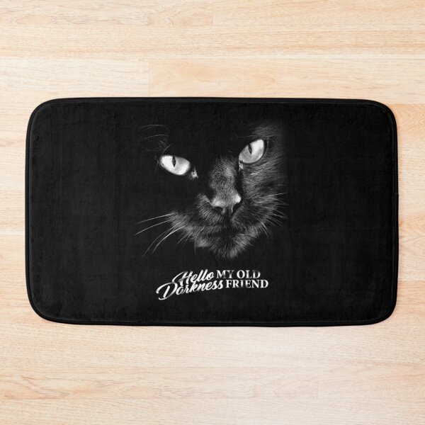 Item preview, Hello Darkness My Old Friend Cat - V1 Short Whiskers designed and sold by GritFX.
