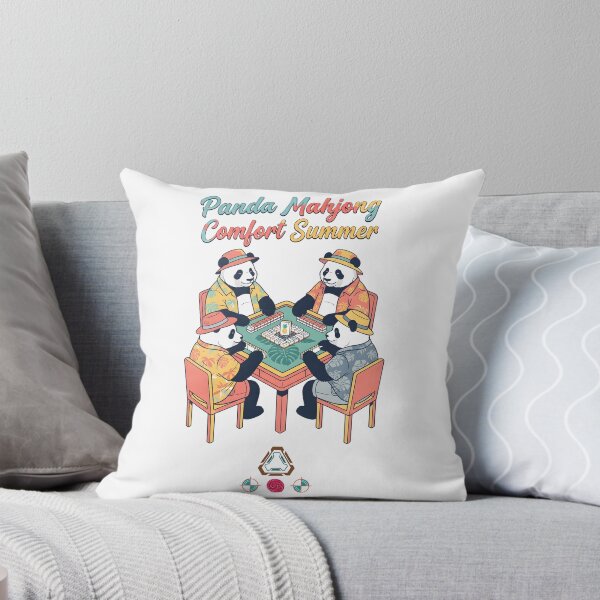 Item preview, Panda Mahjong Comfort Summer designed and sold by Whimsy Trail Co.