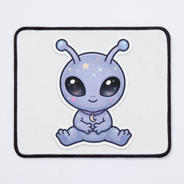 Item preview, Cute Kawaii Blue Space Alien Sticker | Chibi Galaxy Extra-Terrestrial Art | Gift for Sci-Fi Lovers designed and sold by Chipkooo.