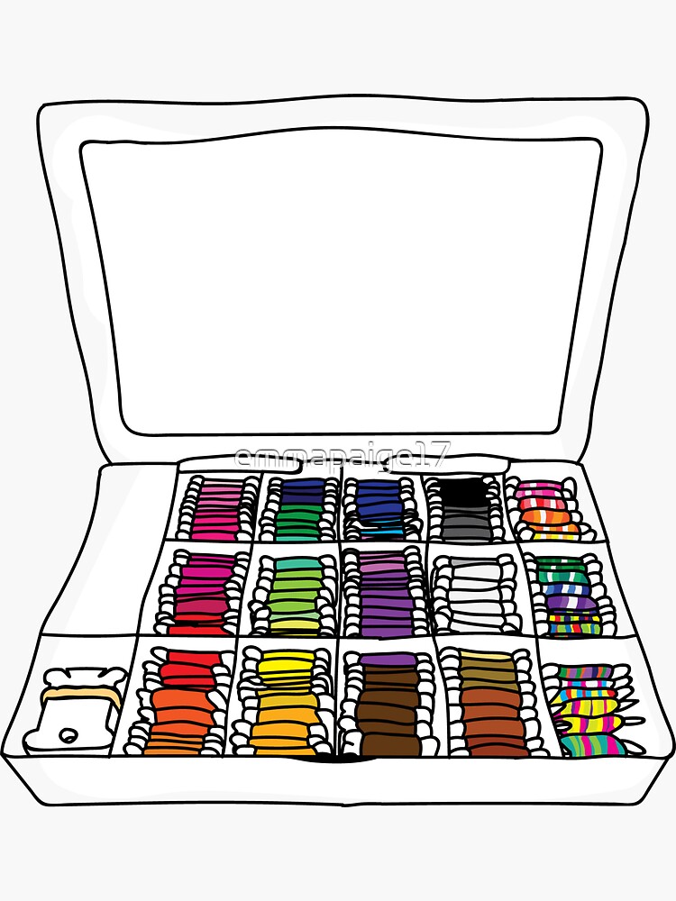 Thumbnail 3 of 3, Sticker, string box designed and sold by emmapaige17.