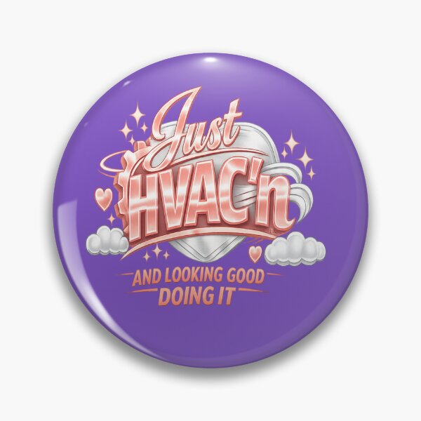 Item preview, Just HVAC’n and Looking Good Doing It - Rose Gold Metallic Script Design for Women in HVAC designed and sold by FrozenHeat97.