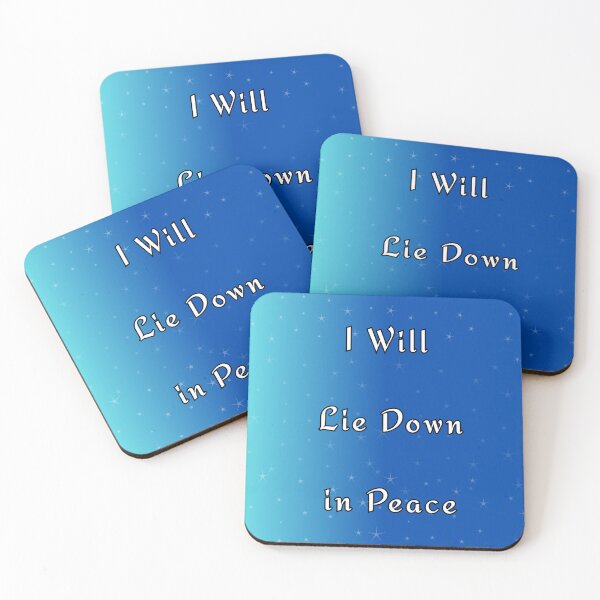 Item preview, I Will Lie Down In Peace Faith Art designed and sold by CeciReynaga.