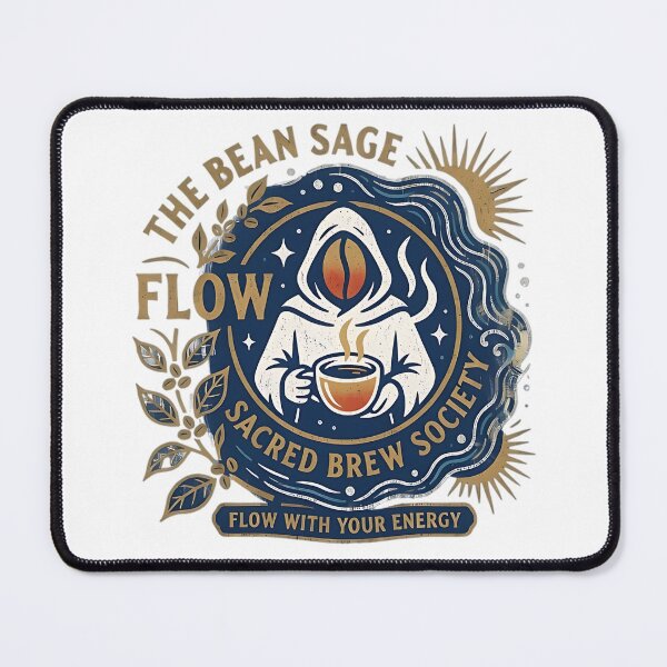 Item preview, Flow With Your Energy - Summer Coffee Monk Spiritual Design designed and sold by Iceyfun.