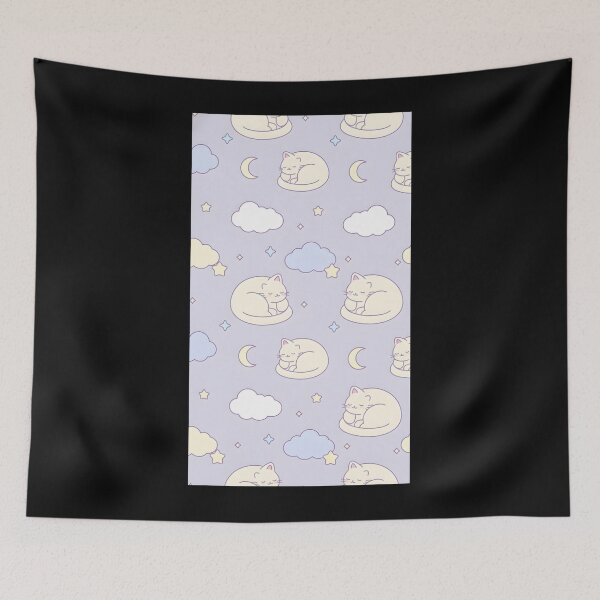 Item preview, Cute Sleeping Cats on Moons Pastel Dreamy iPhone Case designed and sold by FestivityFinds.