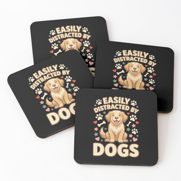 Item preview, Easily Distracted By Dogs Golden Retriever Design designed and sold by SoyLamderma.