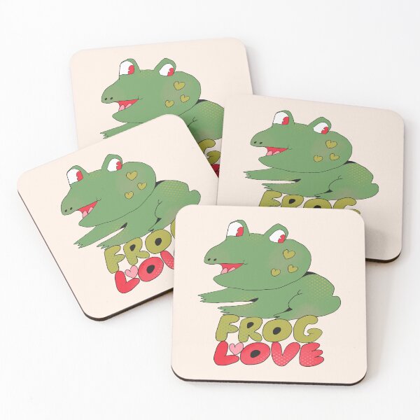 Item preview, Frog Love (Red) designed and sold by yellowflowerhut.