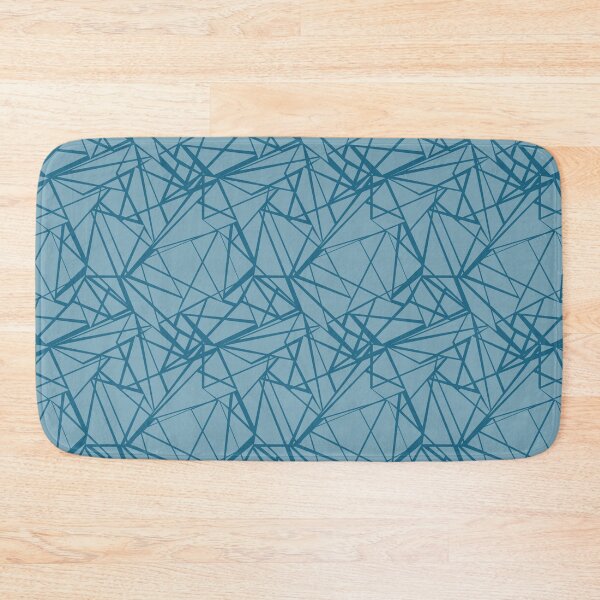 Item preview, Geometric pattern abstract retro blue designed and sold by fuzzyfox.