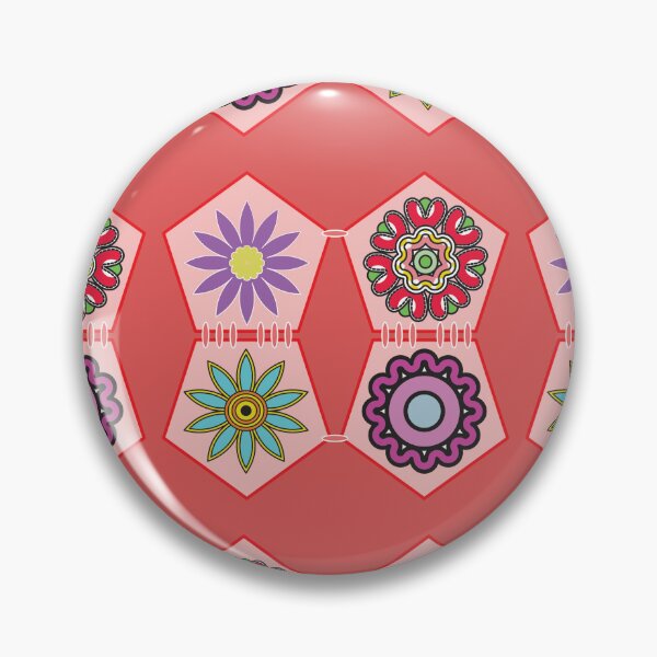 Item preview, Colorful Floral Hexagon Seamless Pattern Background  designed and sold by ChaReePat.