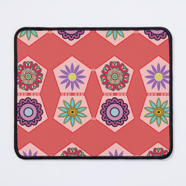 Item preview, Colorful Floral Hexagon Seamless Pattern Background designed and sold by ChaReePat.