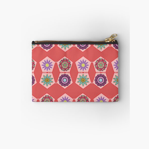 Item preview, Colorful Floral Hexagon Seamless Pattern Background  designed and sold by ChaReePat.