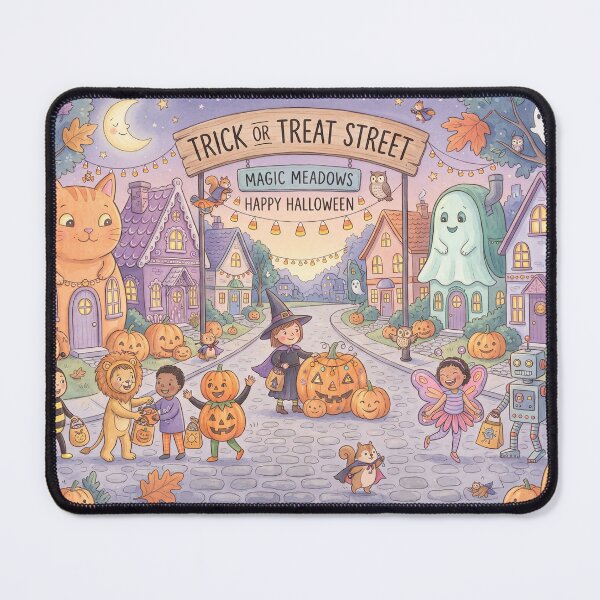 Item preview, Trick or Treat Village Street Magic Meadows Happy Halloween designed and sold by Softie Sticker Studio.