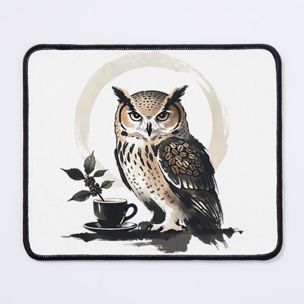 Item preview, The Wisdom Of The Bean - Sacred Coffee Owl Spiritual Coffee Design designed and sold by Iceyfun.