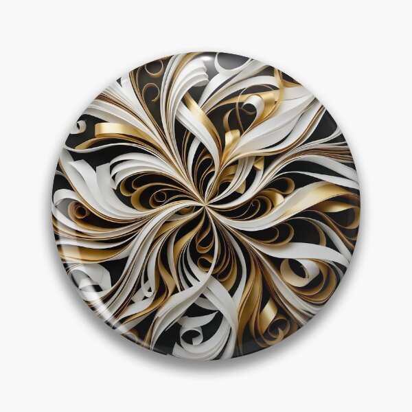 Item preview, Intricate Golden Swirls on Black designed and sold by Vicky Brago-Mitchell®.