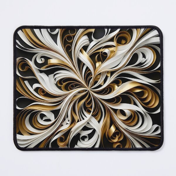 Item preview, Intricate Golden Swirls on Black designed and sold by Vicky Brago-Mitchell®.