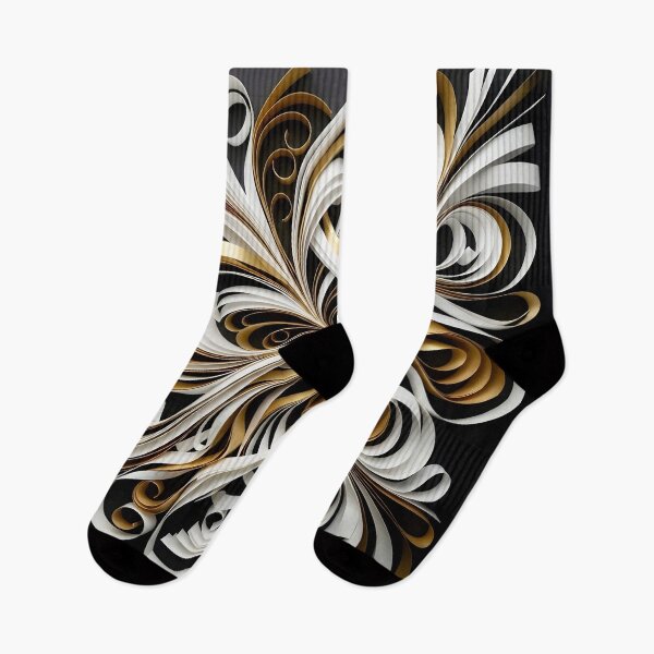 Item preview, Intricate Golden Swirls on Black designed and sold by Vicky Brago-Mitchell®.