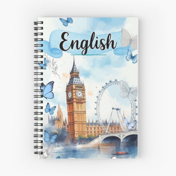 Item preview, English notebook cover designed and sold by alonezi.