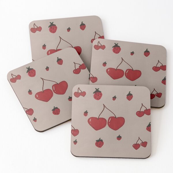 Item preview, cute cherry and strawberry designed and sold by pawfect521.