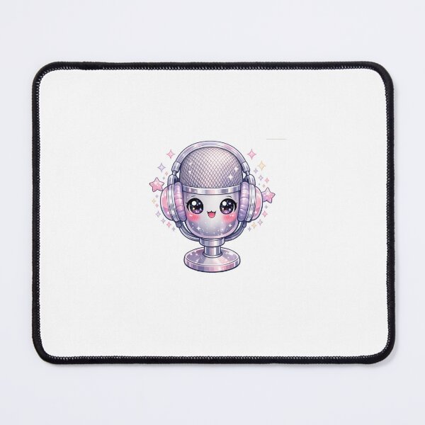 Item preview, Podcast Microphone Sticker Kawaii Creator Aesthetic for Podcasters & Streamers designed and sold by CutePrintCorner.