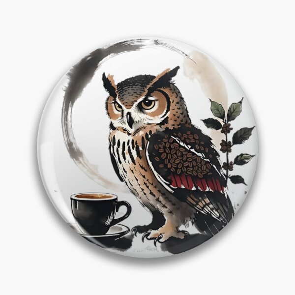 Item preview, The Wisdom Of The Bean - Sacred Coffee Owl Spiritual Coffee Design 2 designed and sold by Iceyfun.