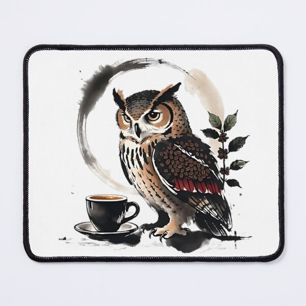 Item preview, The Wisdom Of The Bean - Sacred Coffee Owl Spiritual Coffee Design 2 designed and sold by Iceyfun.