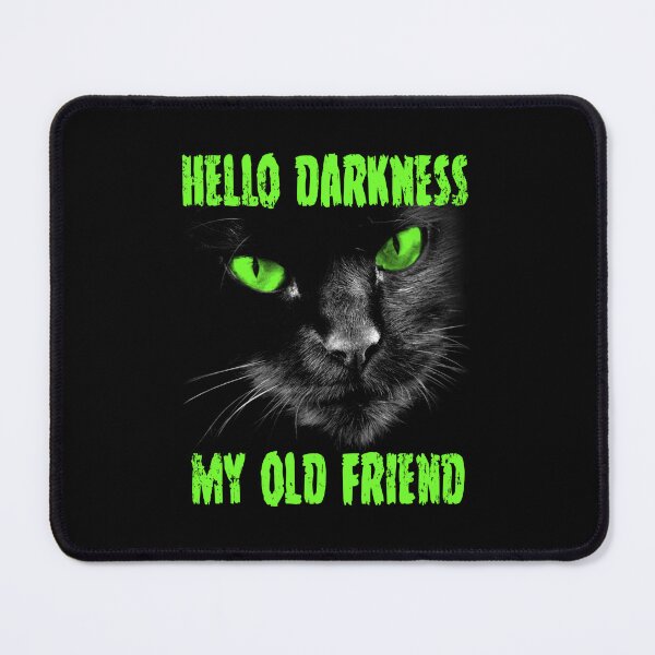 Item preview, Cat Hello Darkness My Old Friend: Green Eyes designed and sold by GritFX.