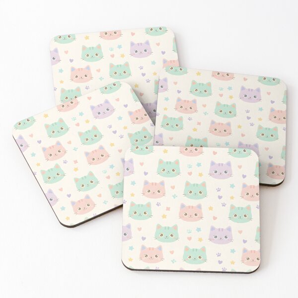 Item preview, Cute Pastel Cat Pattern Throw Blanket designed and sold by FestivityFinds.