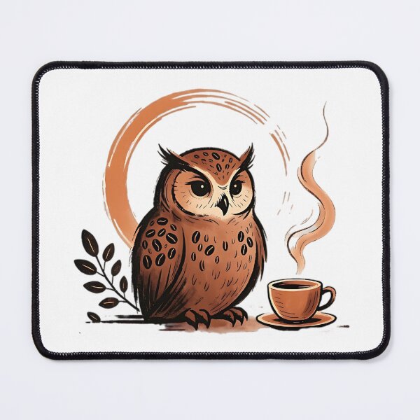 Item preview, The Wisdom Of The Bean - Sacred Coffee Owl Spiritual Coffee Design designed and sold by Iceyfun.