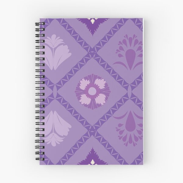 Item preview, Purple Seamless Floral Geometric Pattern with Diamond Tile Design designed and sold by ChaReePat.