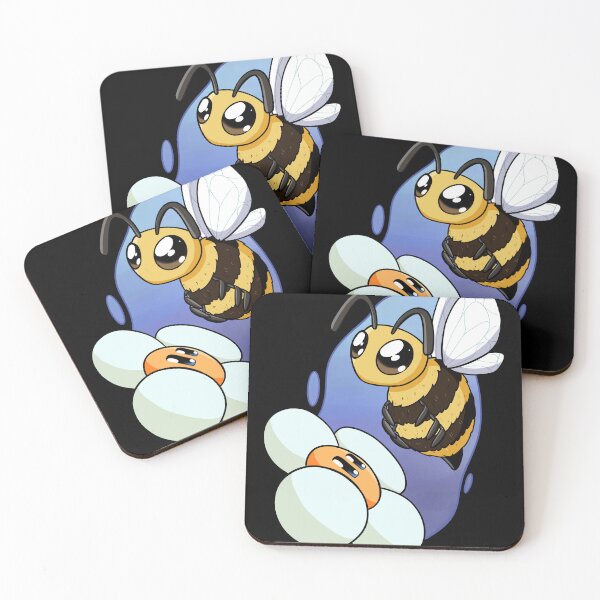 Item preview, Cute Cartoon Bumblebee Flying Near a Happy Daisy Flower designed and sold by FarizCheck.