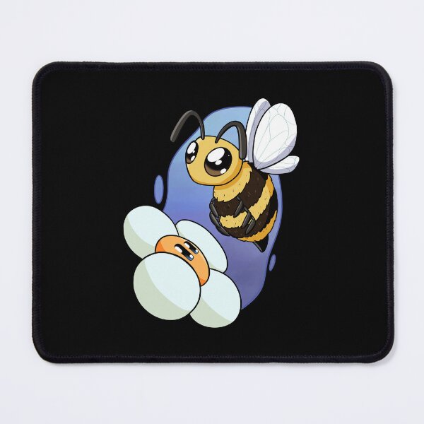 Item preview, Cute Cartoon Bumblebee Flying Near a Happy Daisy Flower designed and sold by FarizCheck.