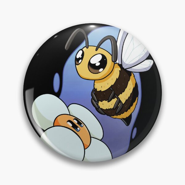 Item preview, Cute Cartoon Bumblebee Flying Near a Happy Daisy Flower designed and sold by FarizCheck.