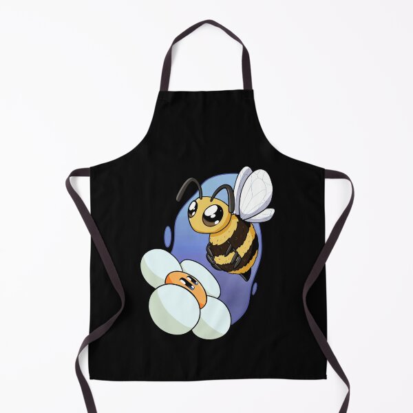 Item preview, Cute Cartoon Bumblebee Flying Near a Happy Daisy Flower designed and sold by FarizCheck.