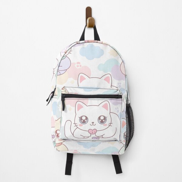 Item preview, Cute Kawaii Cats Meditation Pattern Throw Blanket designed and sold by FestivityFinds.