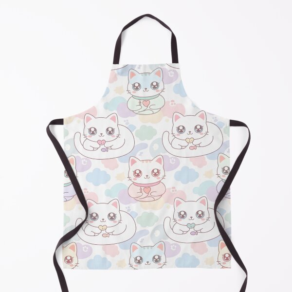 Item preview, Cute Kawaii Cats Meditation Pattern Throw Blanket designed and sold by FestivityFinds.