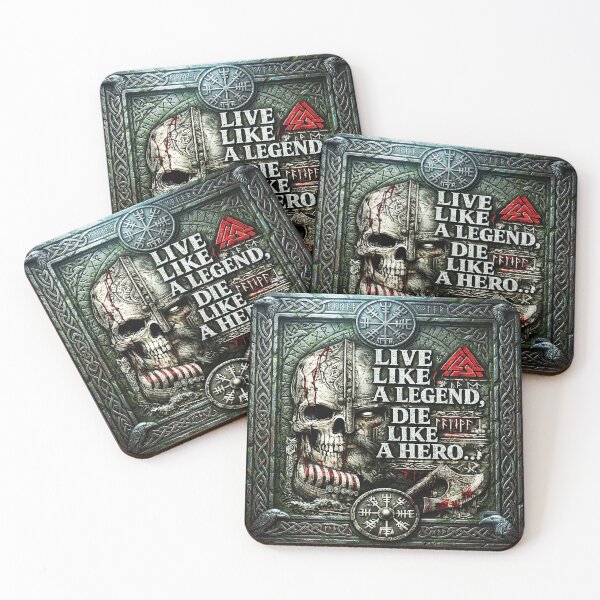 Item preview, Live Like a Legend, Die Like a Hero | Viking Warrior Norse Skull Design designed and sold by Alchemy Forge.