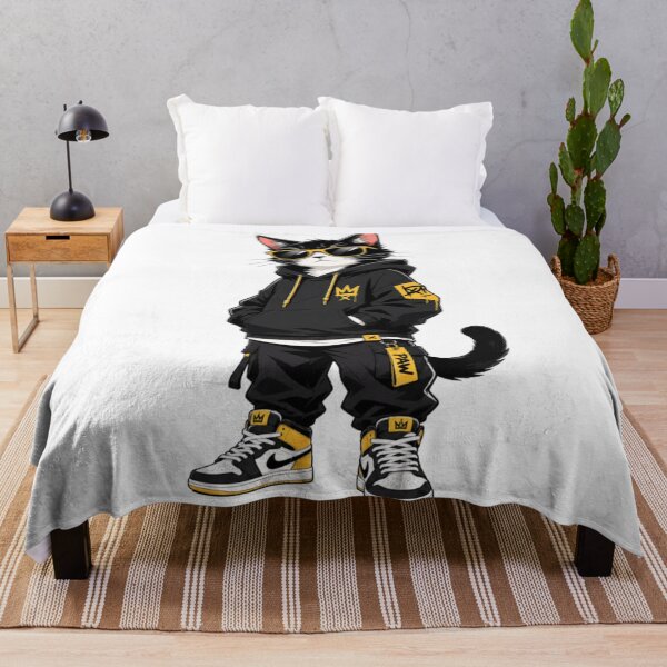 Item preview, Cool Streetwear Black Cat - Hip Hop Sneakerhead Tuxedo Cat Graphic designed and sold by GenZFashion000.