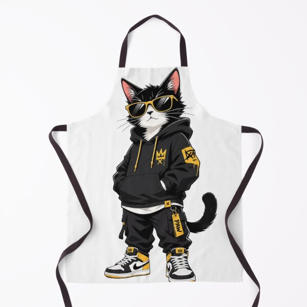 Item preview, Cool Streetwear Black Cat - Hip Hop Sneakerhead Tuxedo Cat Graphic designed and sold by GenZFashion000.