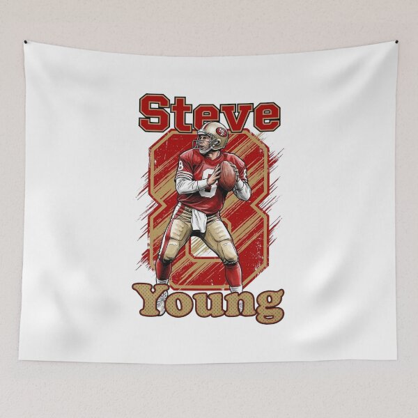 Item preview, Retro Steve Young 8 - Vintage Bay Area Football Legend designed and sold by Thogan0416.