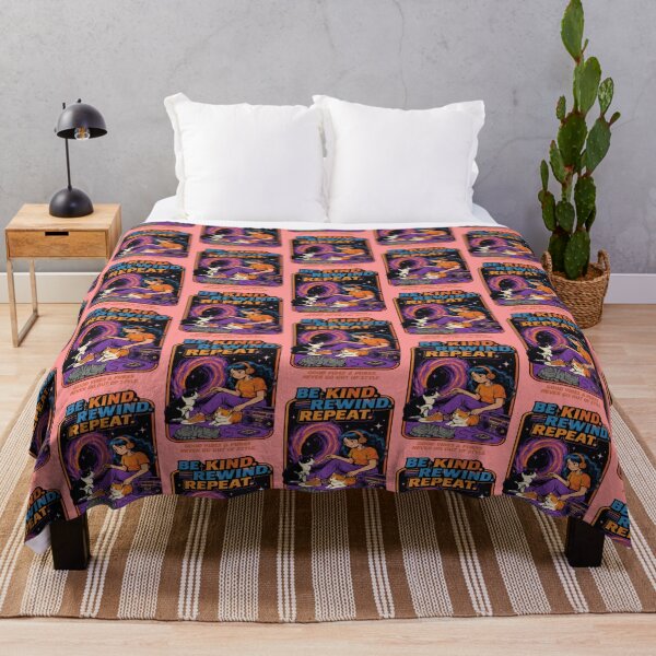 Item preview, Be Kind. Rewind. Repeat." - Retro Anime & Cat Art designed and sold by My-Hoodies.