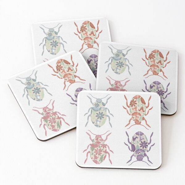 Item preview, Floral Beetles designed and sold by MarjorieHoweArt.