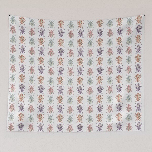 Item preview, Floral Beetles designed and sold by MarjorieHoweArt.