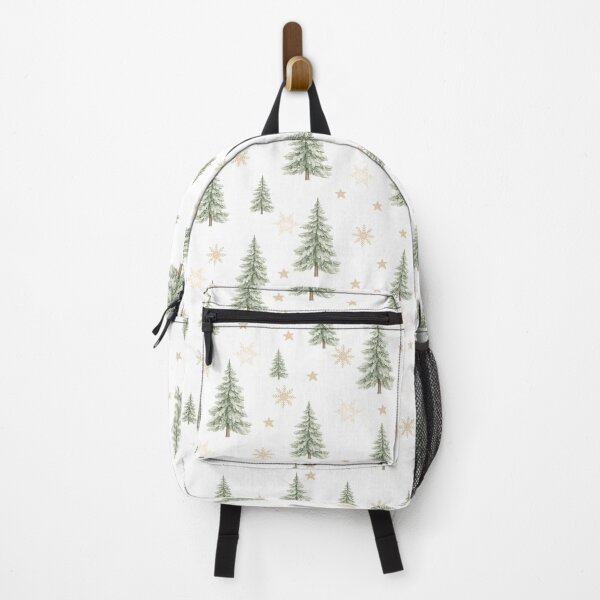 Item preview, Watercolor Christmas Tree Pattern - White Background designed and sold by PaperyAndInk.