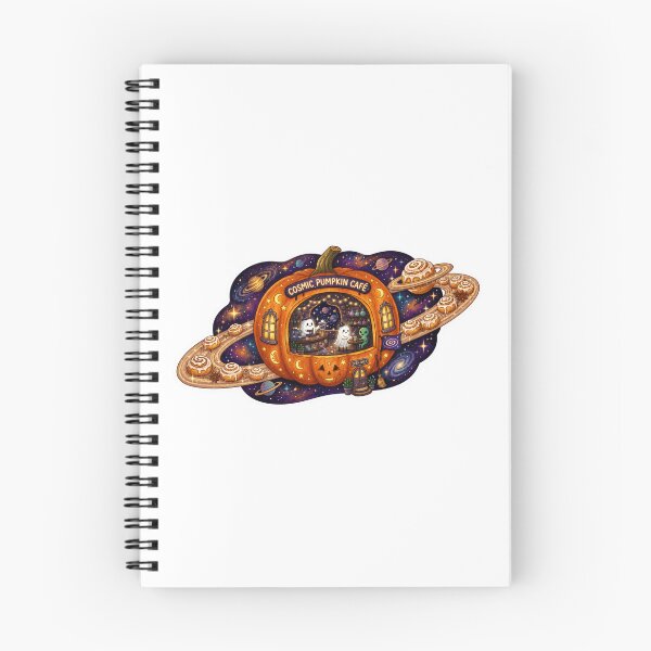 Item preview, Cosmic Pumpkin Café | Halloween Space Café | Ghost Coffee Shop | Galaxy Pumpkin | Cute Spooky Autumn | Cinnamon Roll Planet Fantasy designed and sold by MrDev.